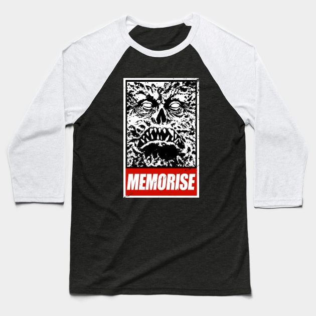 Funny Scary Ancient Necronomicon Book Horror Movie Meme Baseball T-Shirt by BoggsNicolas